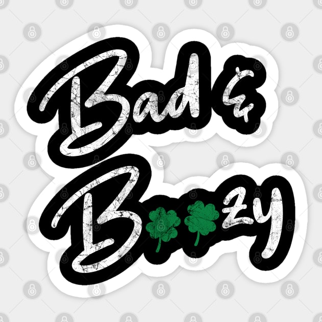 Bad and Boozy Sticker by KawaiiAttack